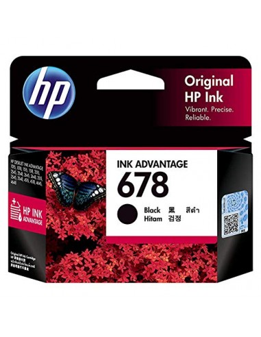 HP 678 BLACK INK CARTRIDGE